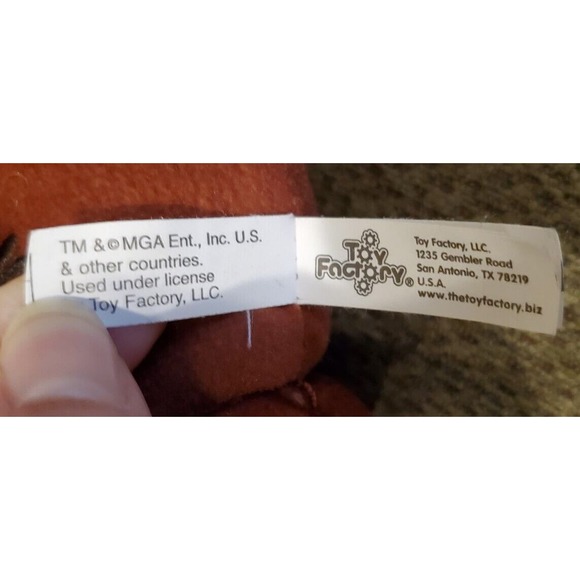 6.5" Num Noms Pink Brown White Ice Cream Waffle Ears Toy Factory Stuffed Toy - Picture 10 of 12